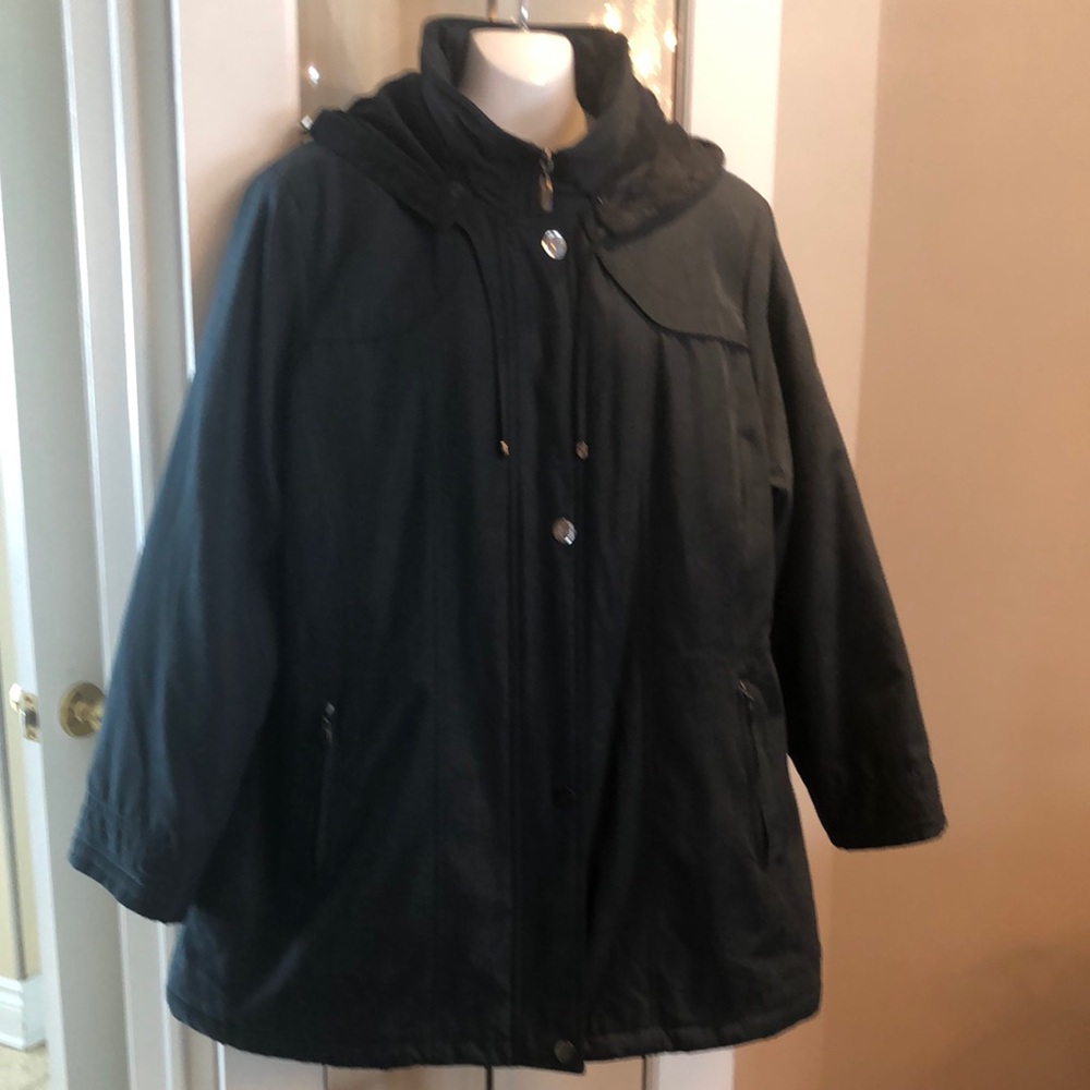 Croft and Barrow Teal Hooded Jacket